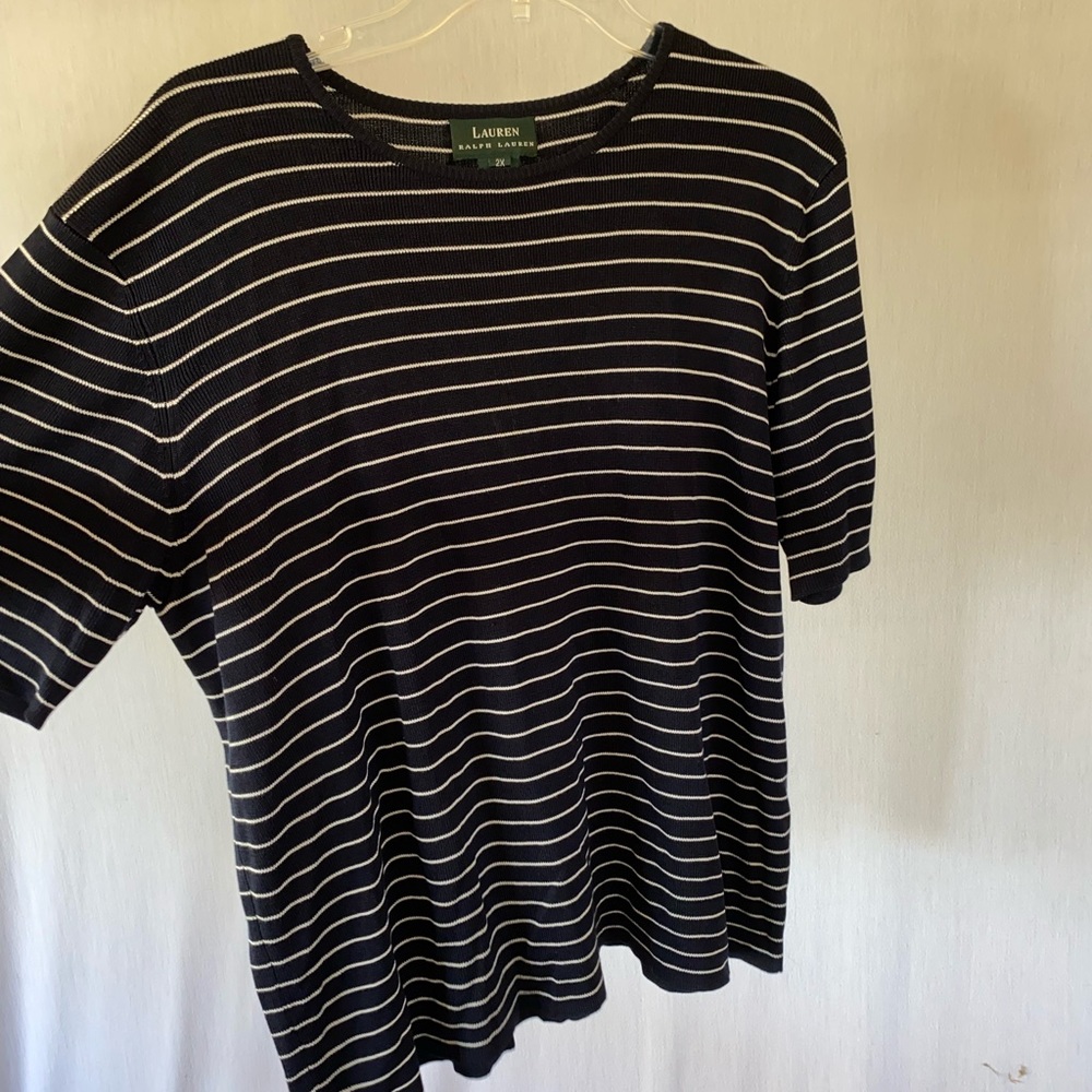 Navy & white Ralph Lauren top
